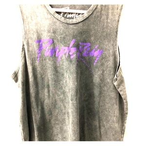 VINTAGE PRINCE PURPLE RAIN TANK TOP GRAY WASH 80s